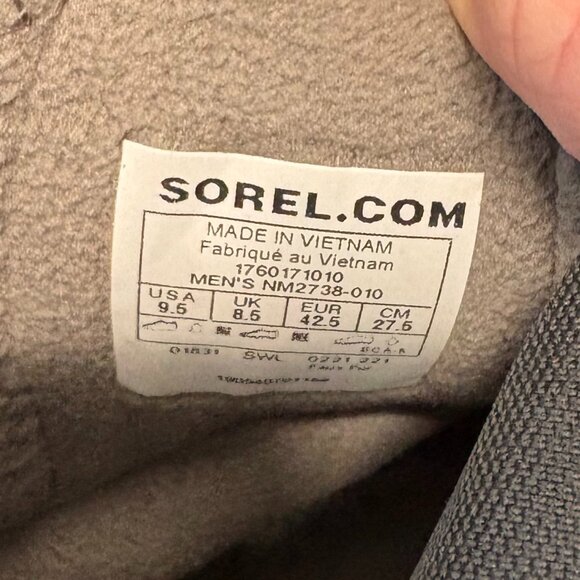 Sorel Buxton Pull On Black Quarry Boots - Picture 4 of 4